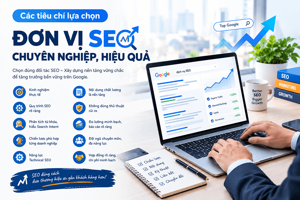 15 tiêu chí trước khi chọn đơn vị seo
